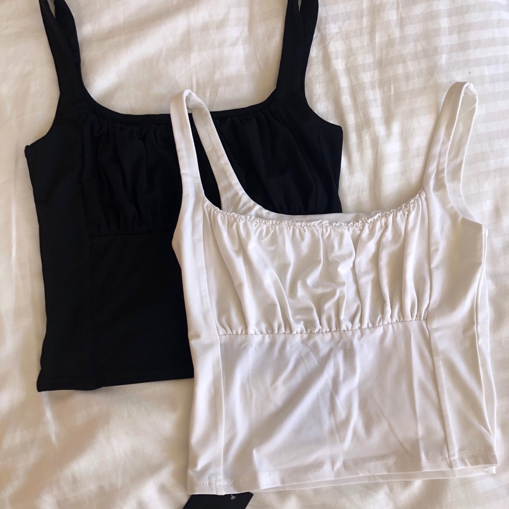 Square Neck Bustier Top set